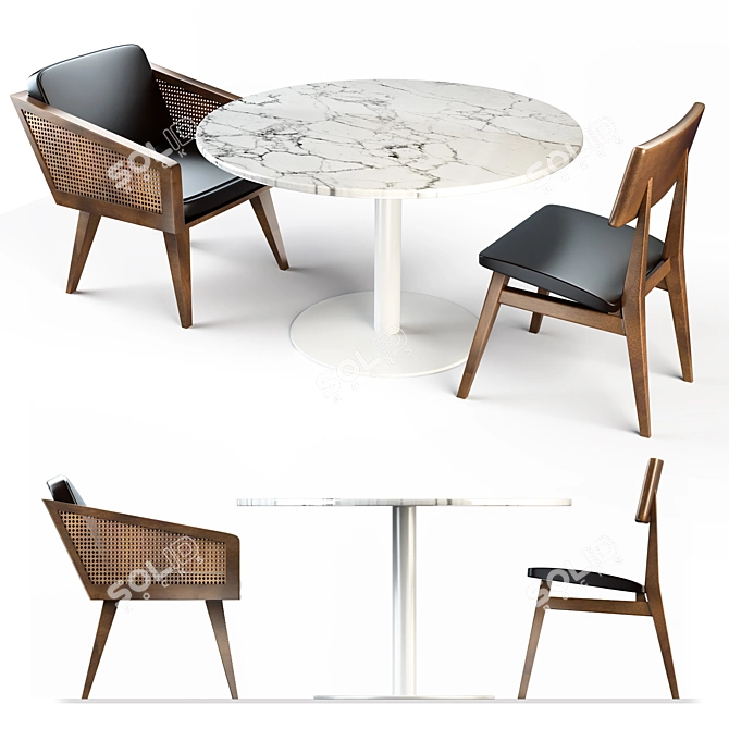 Modern Dining Table - Elegant and Functional 3D model image 1