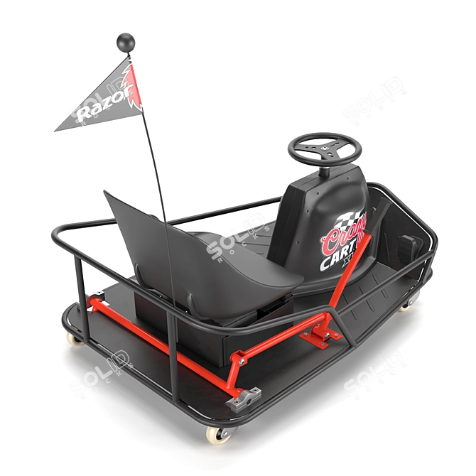Crazy Drift XL Electric Cart 3D model image 2