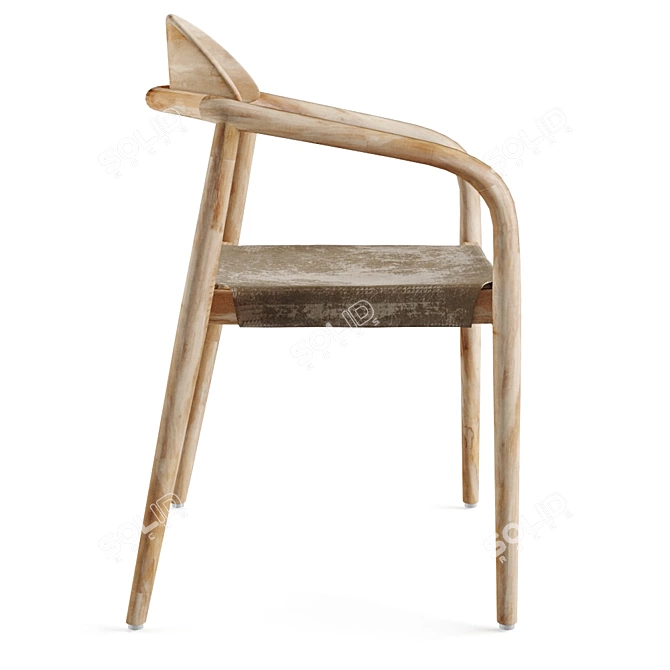 Scandinavian Bliss: Nina Chair 3D model image 2