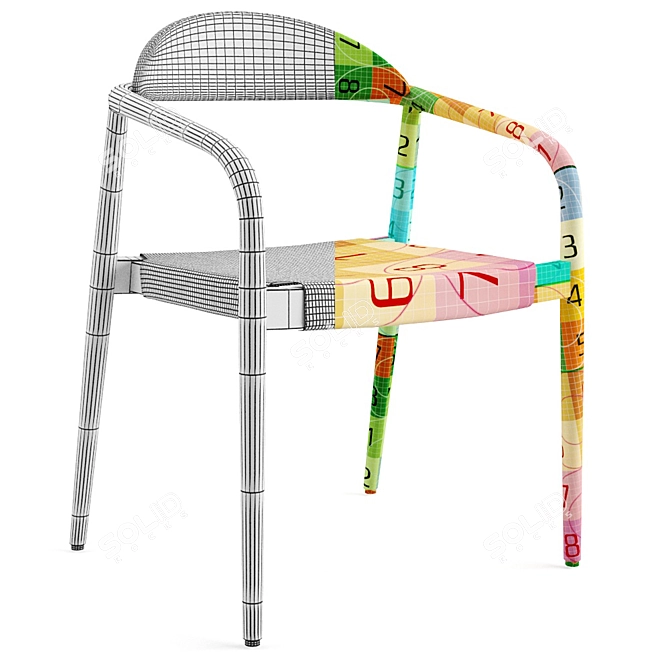 Scandinavian Bliss: Nina Chair 3D model image 7