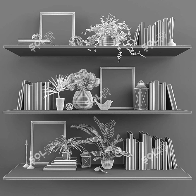  Elegant Decorative Set for Stylish Décor 3D model image 3