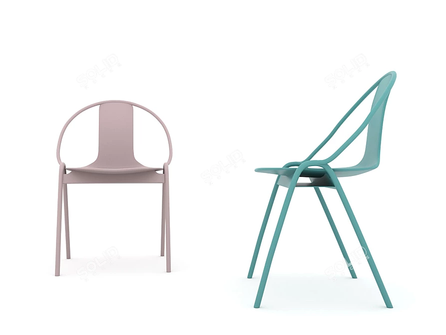 AVA Table: Stylish and Spacious 3D model image 4