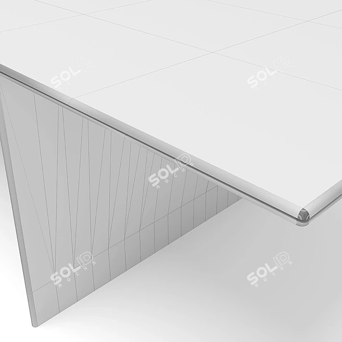 AVA Table: Stylish and Spacious 3D model image 7