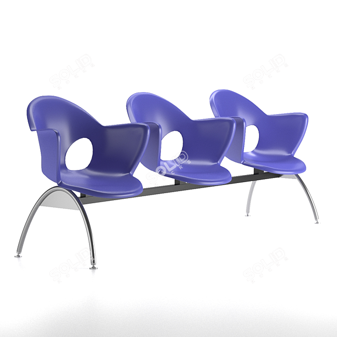 Elegant Lolita Reception Chair 3D model image 1