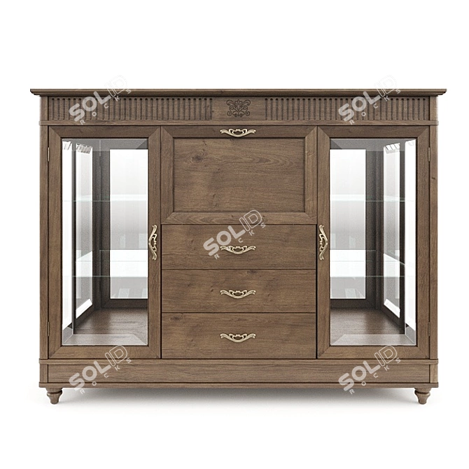 Justina Bar Cabinet 3D model image 1