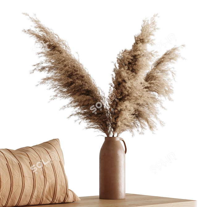 Pampas & Table Decor Set 3D model image 3