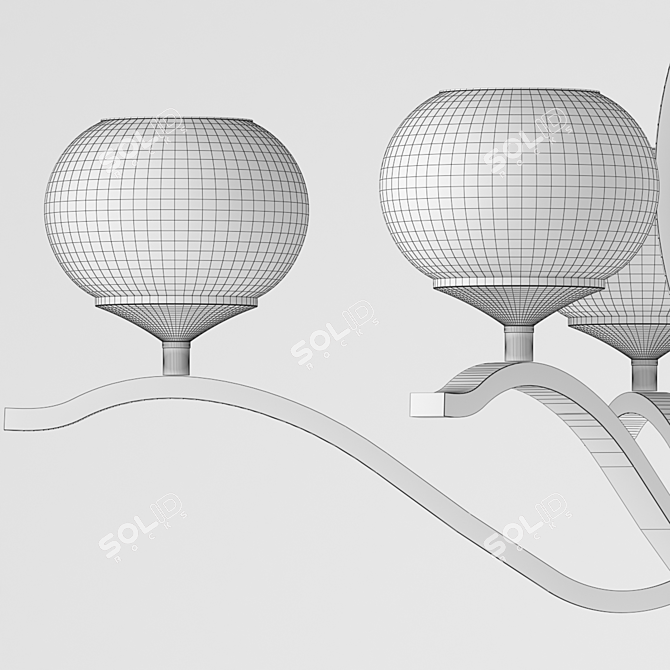 Modern LED Ceiling Lamp 3D model image 4