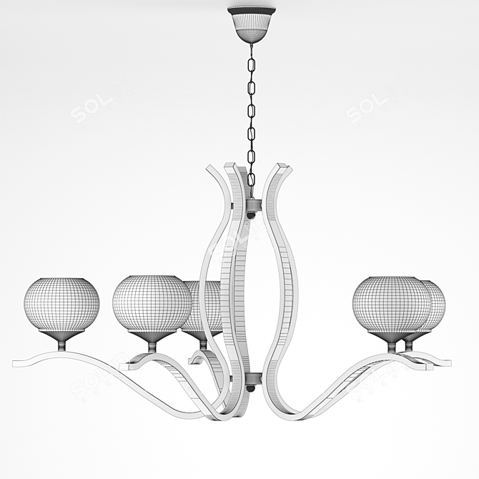 Modern LED Ceiling Lamp 3D model image 5