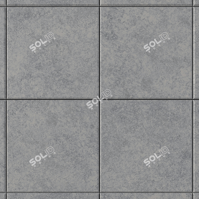 Modern Concrete Wall Tiles 3D model image 2