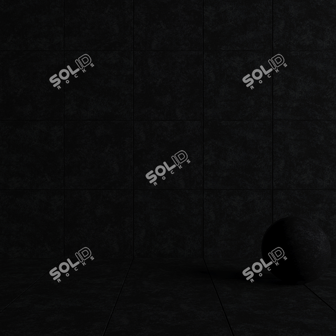 Dark Wind Concrete Wall Tiles Set 3D model image 4