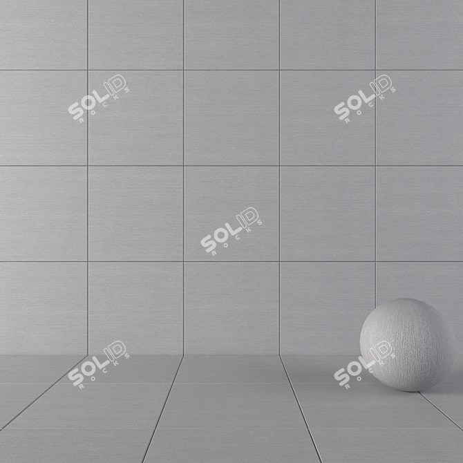 Loft Gray Concrete Wall Tiles 3D model image 1