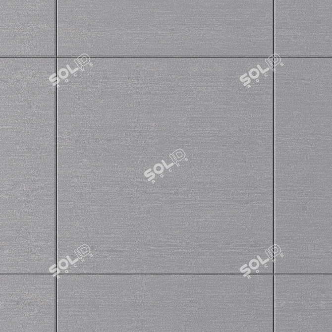Loft Gray Concrete Wall Tiles 3D model image 2