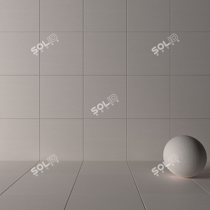 Modern Concrete Wall Tiles 3D model image 3