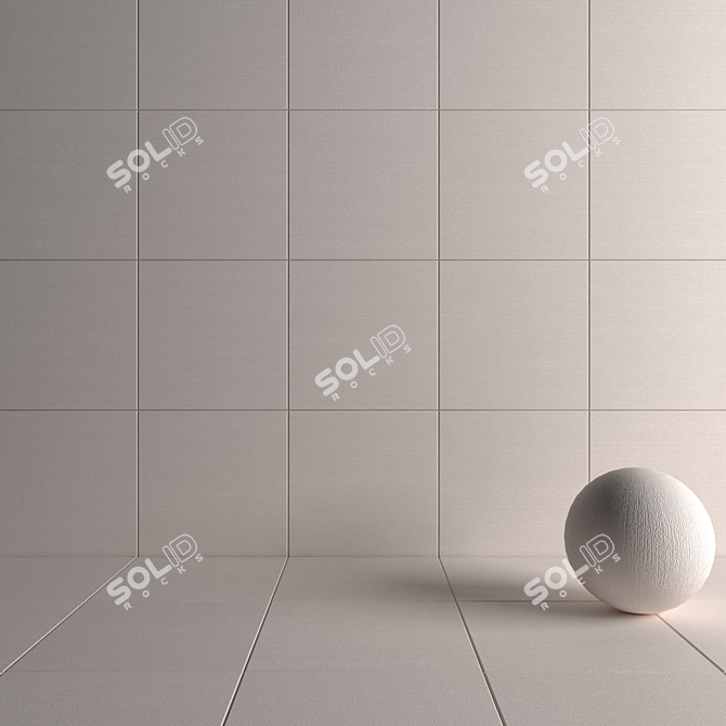 Modern Concrete Wall Tiles 3D model image 4