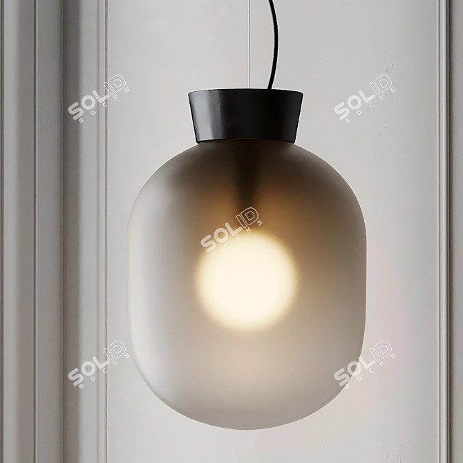 Sleek Pastille Pendant Light 3D model image 2