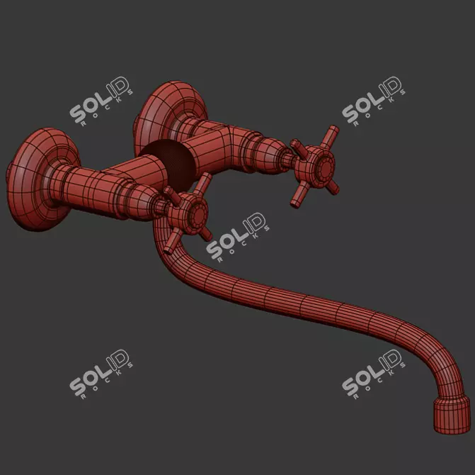 Luxury Kitchen Faucet - ACETARB040 3D model image 5