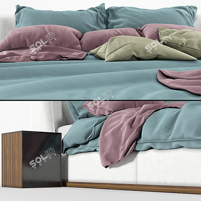 Bonaldo Tonight Bed: Elegant and Stylish 3D model image 2