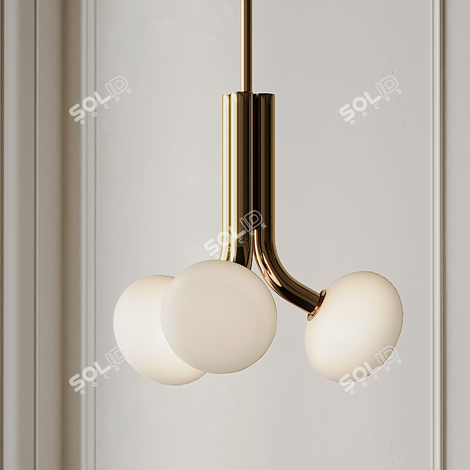 Elegant Etoile Pendant Light 3D model image 4