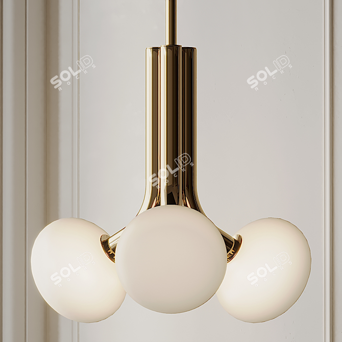 Elegant Etoile Pendant Light 3D model image 5