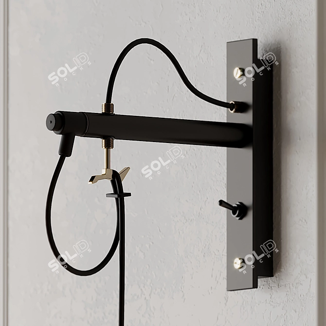 Buster and Punch Hooked Large Wall Light 3D model image 5