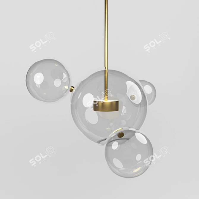 Bolle BLS 4 40.1939 Pendant Light 3D model image 1