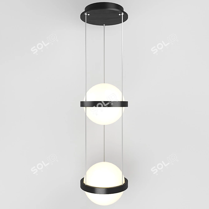 Modern Hanging Light Fixture - Palma 44.2239 3D model image 1