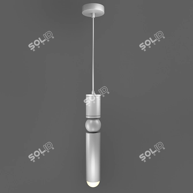 Fulcrum 0290 White Pendant Light 3D model image 1