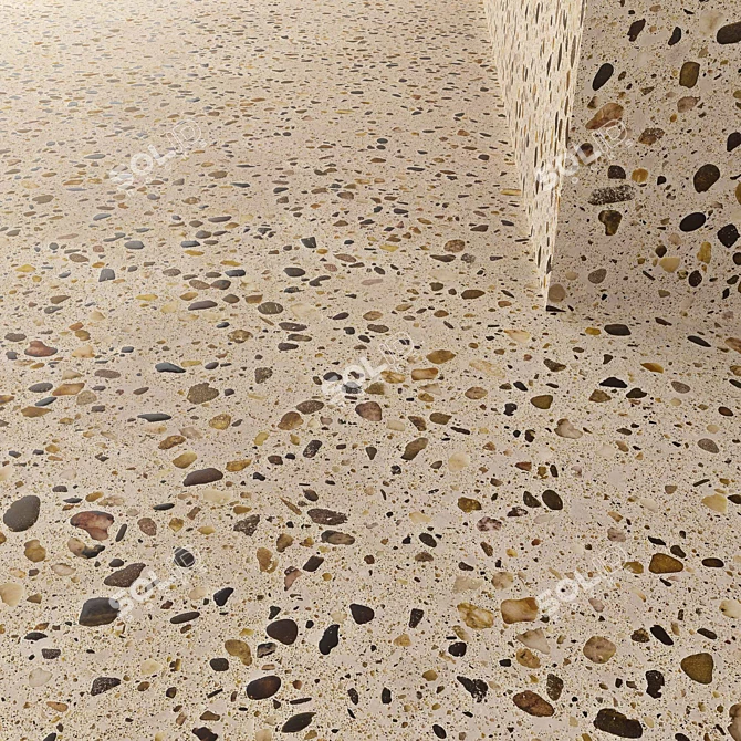 Premium Terrazzo PANDOMO: High-Quality Texture 3D model image 2