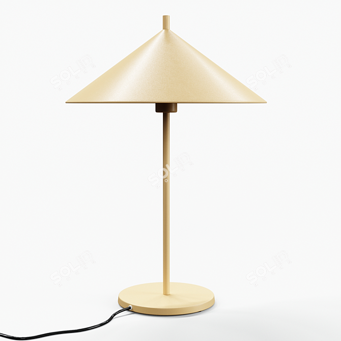 Modern Metal Triangle Table Lamp - 2 Colors 3D model image 1