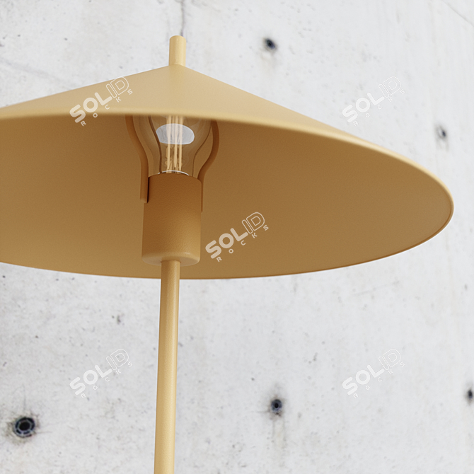 Modern Metal Triangle Table Lamp - 2 Colors 3D model image 2