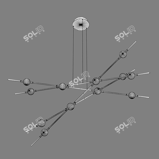 Modern LED Pendant Light - Bergamo 3D model image 3