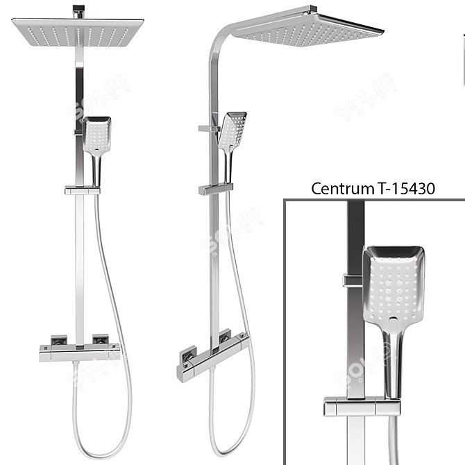 Imprese Centrum T-15430 Shower System 3D model image 1