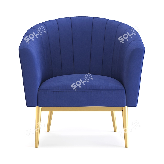 Colorful Comfort: Kester Armchair 3D model image 2