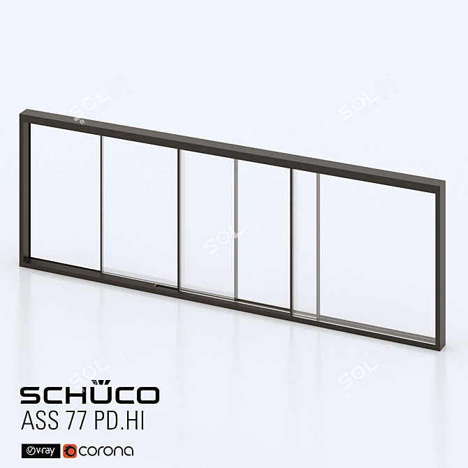 Schuco Panorama Design Sliding Door 3D model image 1