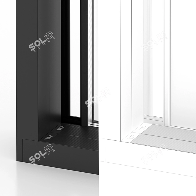 Schuco Panorama Design Sliding Door 3D model image 4