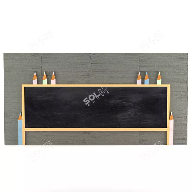 Versatile Writing Board with CNC Pens 3D model image 1