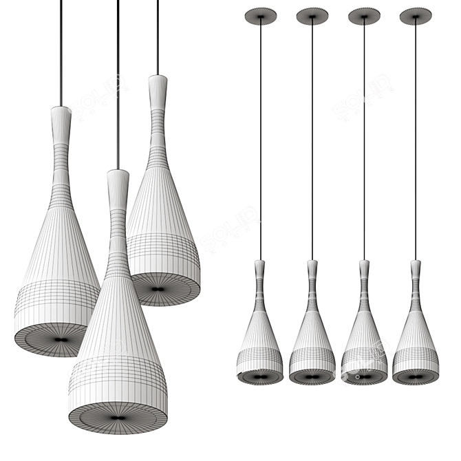 Vibia JAZZ 1336: Vibrant LED Pendant 3D model image 8