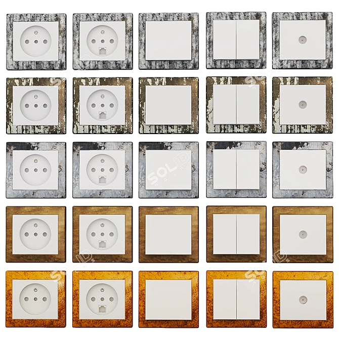 Versatile Switches and Sockets 3D model image 1