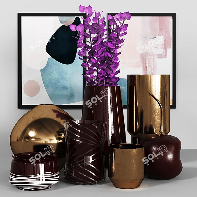 Corona Decor Set 31: Stylish Design in Every Detail 3D model image 1