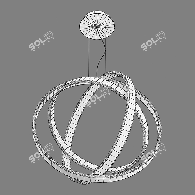 Modern Saturno Lightstar Pendant 3D model image 3