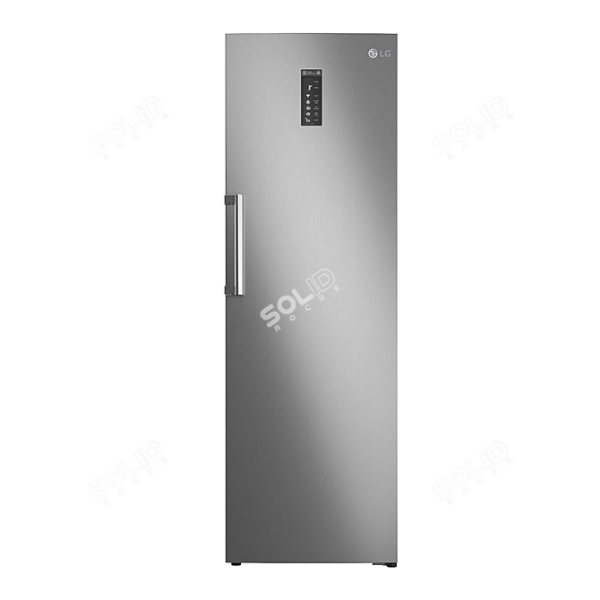 LG GC-B401EMDV: Stylish and Spacious Refrigerator 3D model image 1