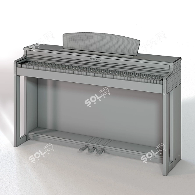 Kurzweil MP120 Professional Keyboard 3D model image 4