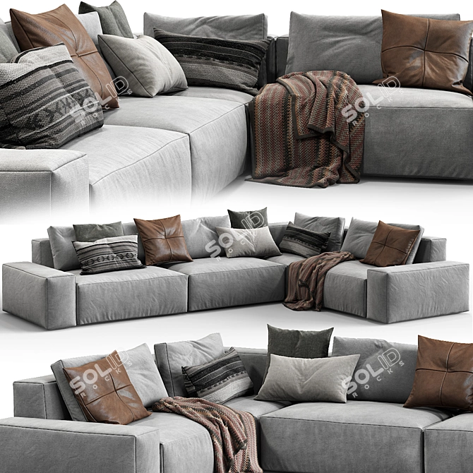 Jesse Daniel Modern Sofa | Composition 6 3D model image 1