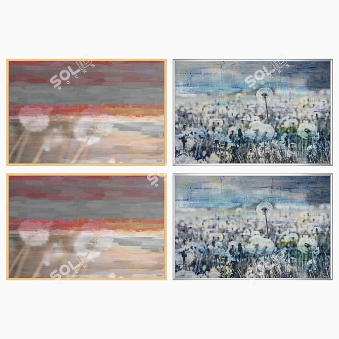 Versatile Set of Wall Paintings 3D model image 3