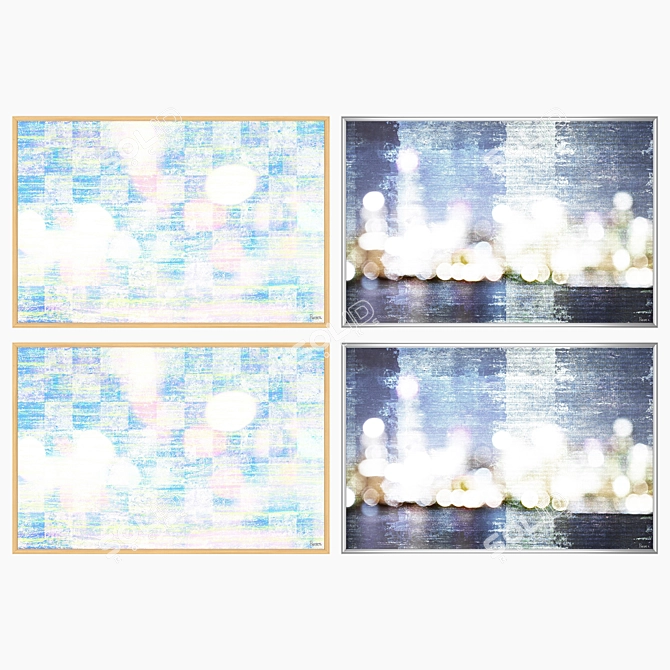 Elegant Wall Art Set with Multiple Frames 3D model image 3