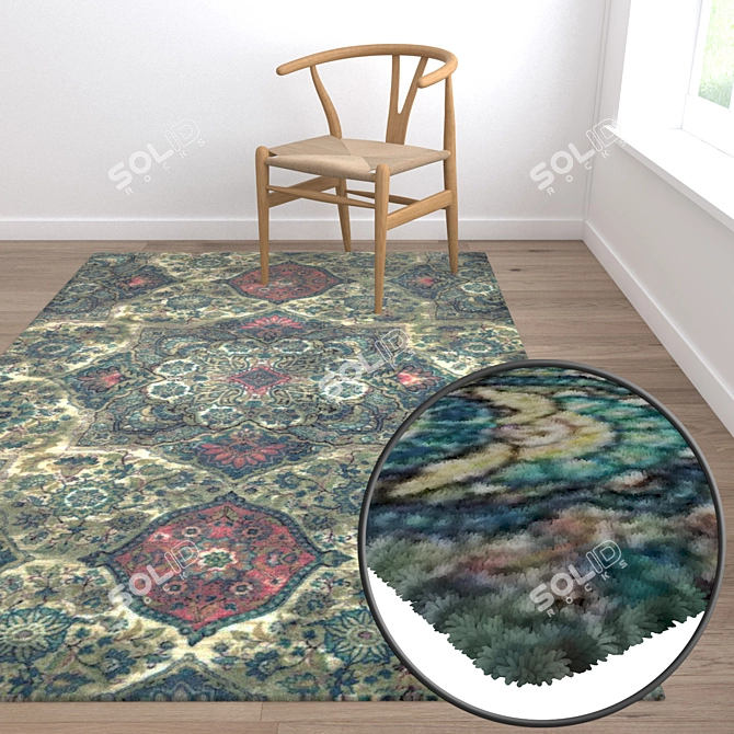 Luxury Carpet Set: High-Quality Textures 3D model image 5