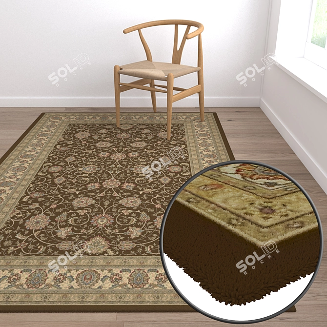 High-Quality Carpet Set with Variations 3D model image 5