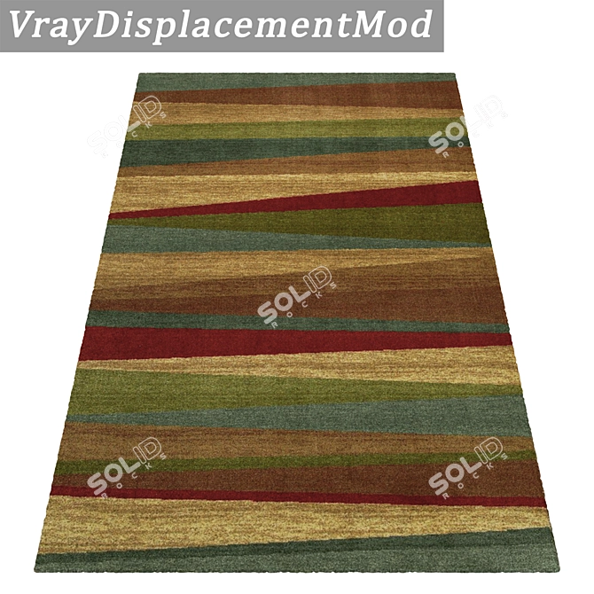 High-Quality Carpet Set: 3 Variations 3D model image 3