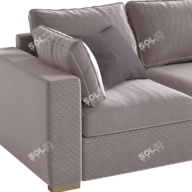 Modern Viven Sofa: Elegant Comfort 3D model image 3