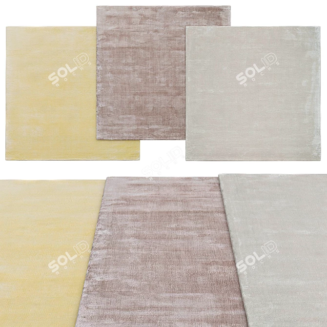 Modern Square Carpets | Multiple Sizes 3D model image 1